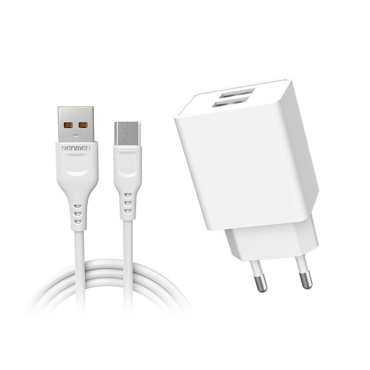 شارژر دیواری دنمن مدل DC02V به همراه کابل تبدیل MicroUSB