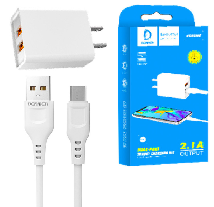شارژر دیواری دنمن مدل DC02MV به همراه کابل تبدیل MicroUSB