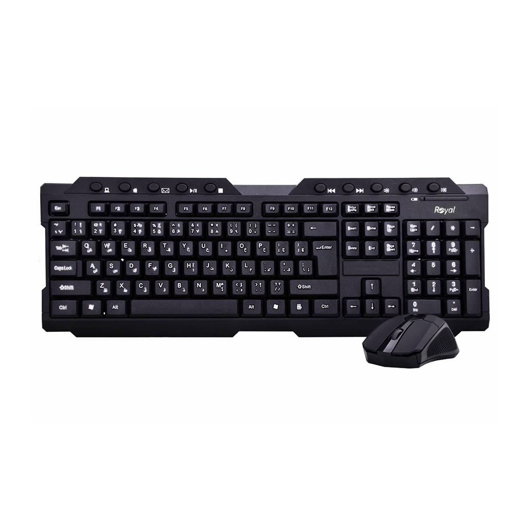 کیبورد و ماوس بی سیم رویال مدل KM-815