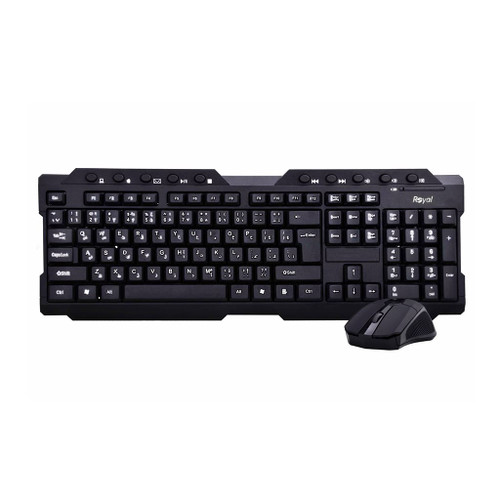 کیبورد و ماوس بی سیم رویال مدل KM-815