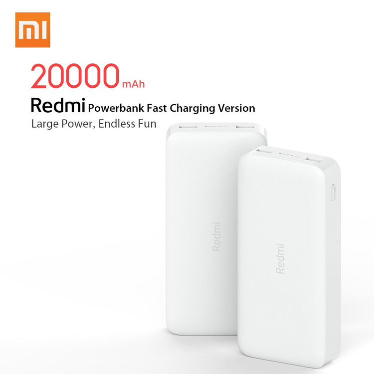 پاوربانک شیائومی Redmi 18w Fast charge ظرفیت 20000 میلیآمپرساعت
