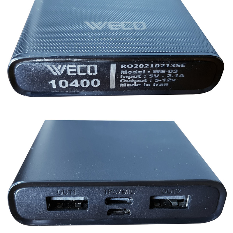 پاوبانک weco 10400 مدل WE-03