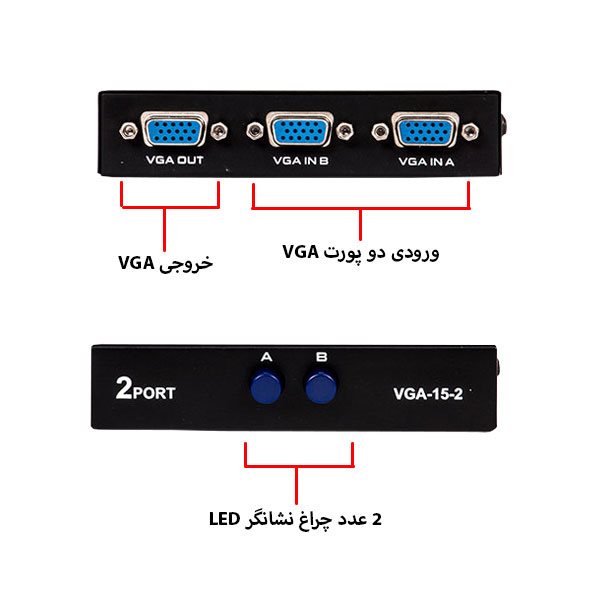 سوییچ 2 به 1 VGA