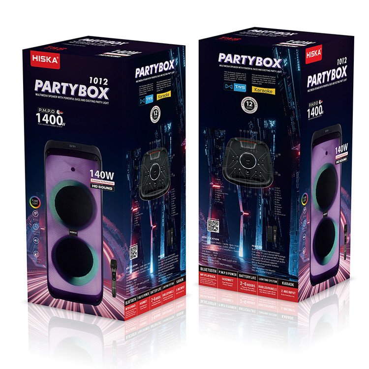 اسپیکر بلوتوثی هیسکا مدل PARTYBOX-1012
