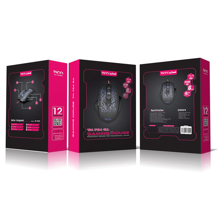 ماوس مخصوص بازی تسکو مدل TM764GA