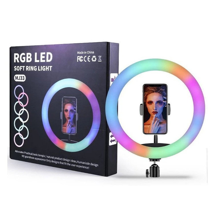 رینگ لایت RGB LED MJ33 (14 اینچ)