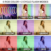 رینگ لایت RGB LED MJ33 (14 اینچ)