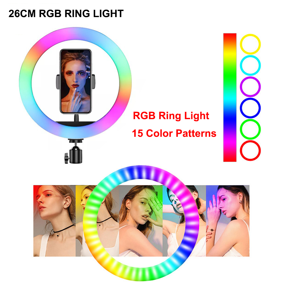 رینگ لایت RGB LED MJ26 (10 اینچ)