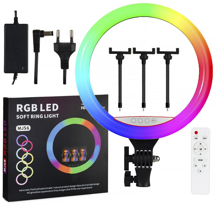 رینگ لایت مدل MJ-RGB(22 اینچ)
