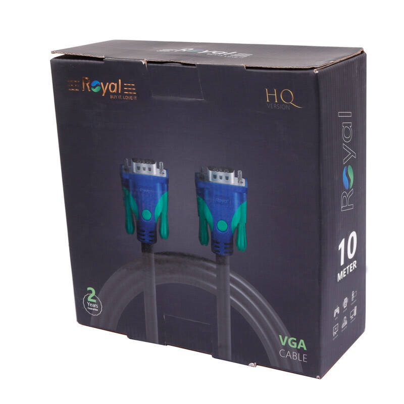 کابل 10VGAمتری نویزگیر دار ضخیم Royal 6+3 Cable