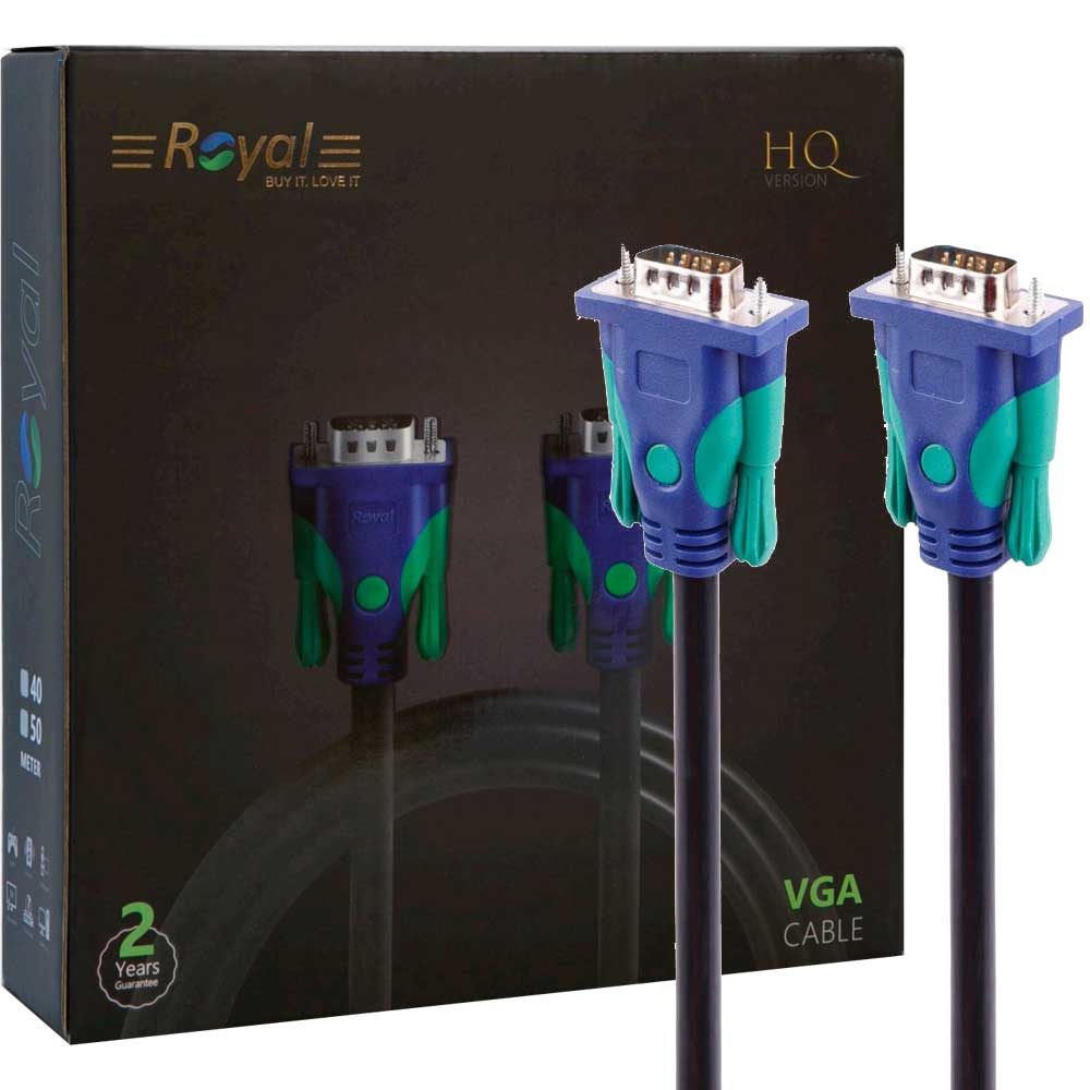 کابل 10VGAمتری نویزگیر دار ضخیم Royal 6+3 Cable