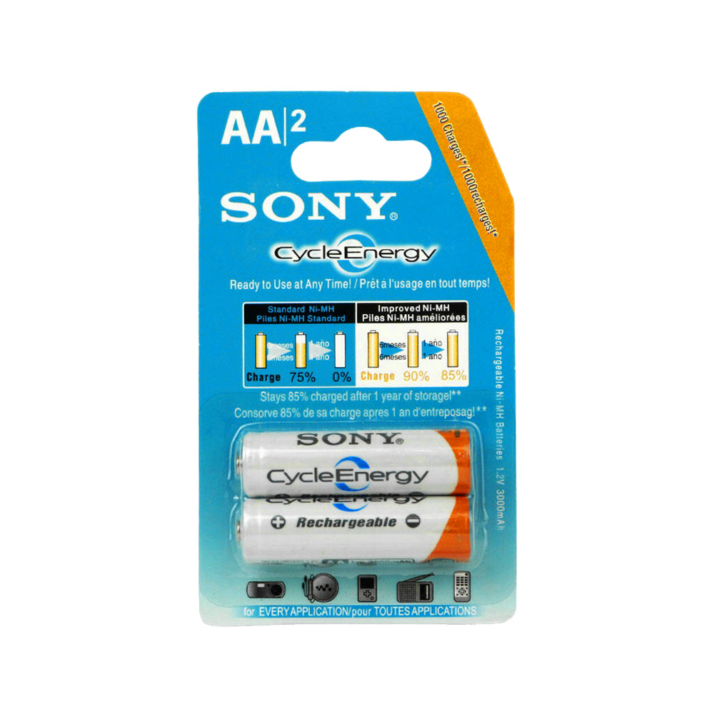 باتری شارژی قلمی دوتایی Sony NH-HR15/51 AA 4600mAh