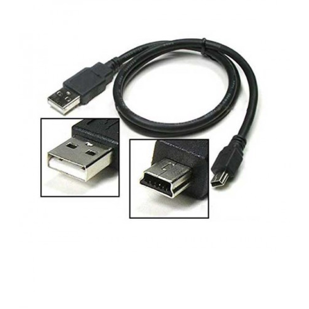 کابل شارژ و تبدیل USB به Mini USB مدل V3 - مشکی