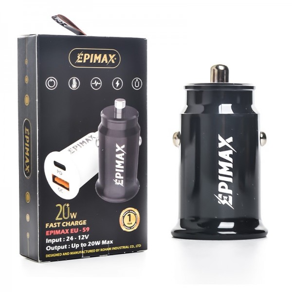 شارژر فندکی تک پورت اپیمکس (EPIMAX) مدل EU-59