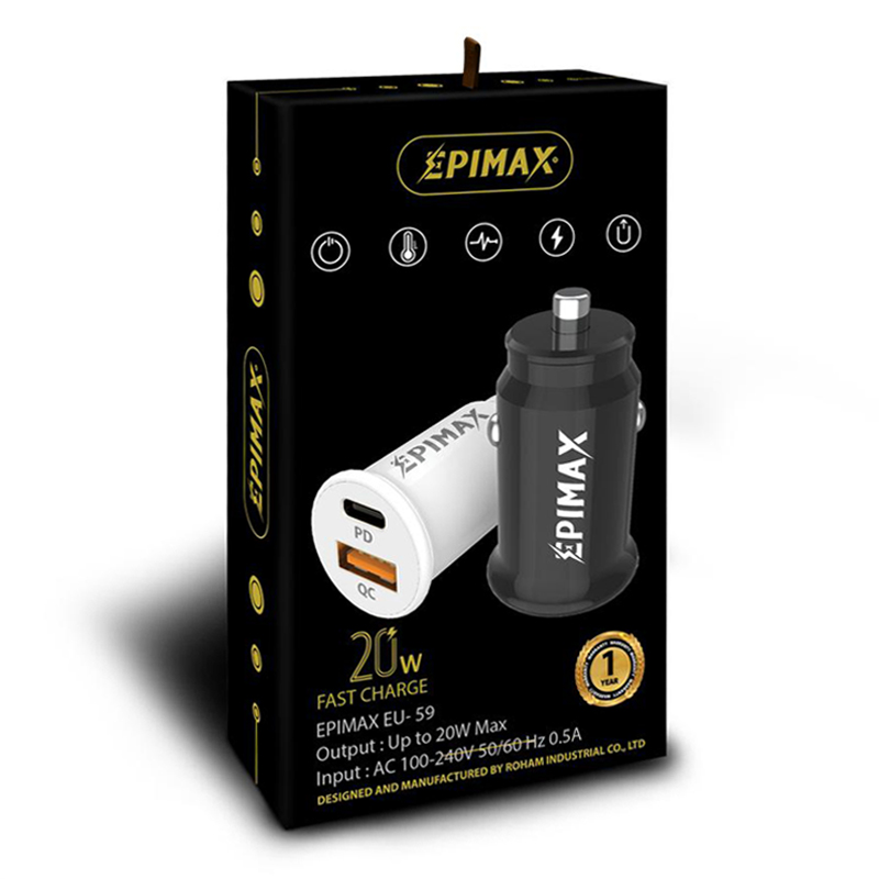 شارژر فندکی تک پورت اپیمکس (EPIMAX) مدل EU-59