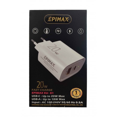 کابل EPIMAX EU-81 USB+PD 20W