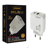 کله شارژر EPIMAX EU-82 USB+PD 30W