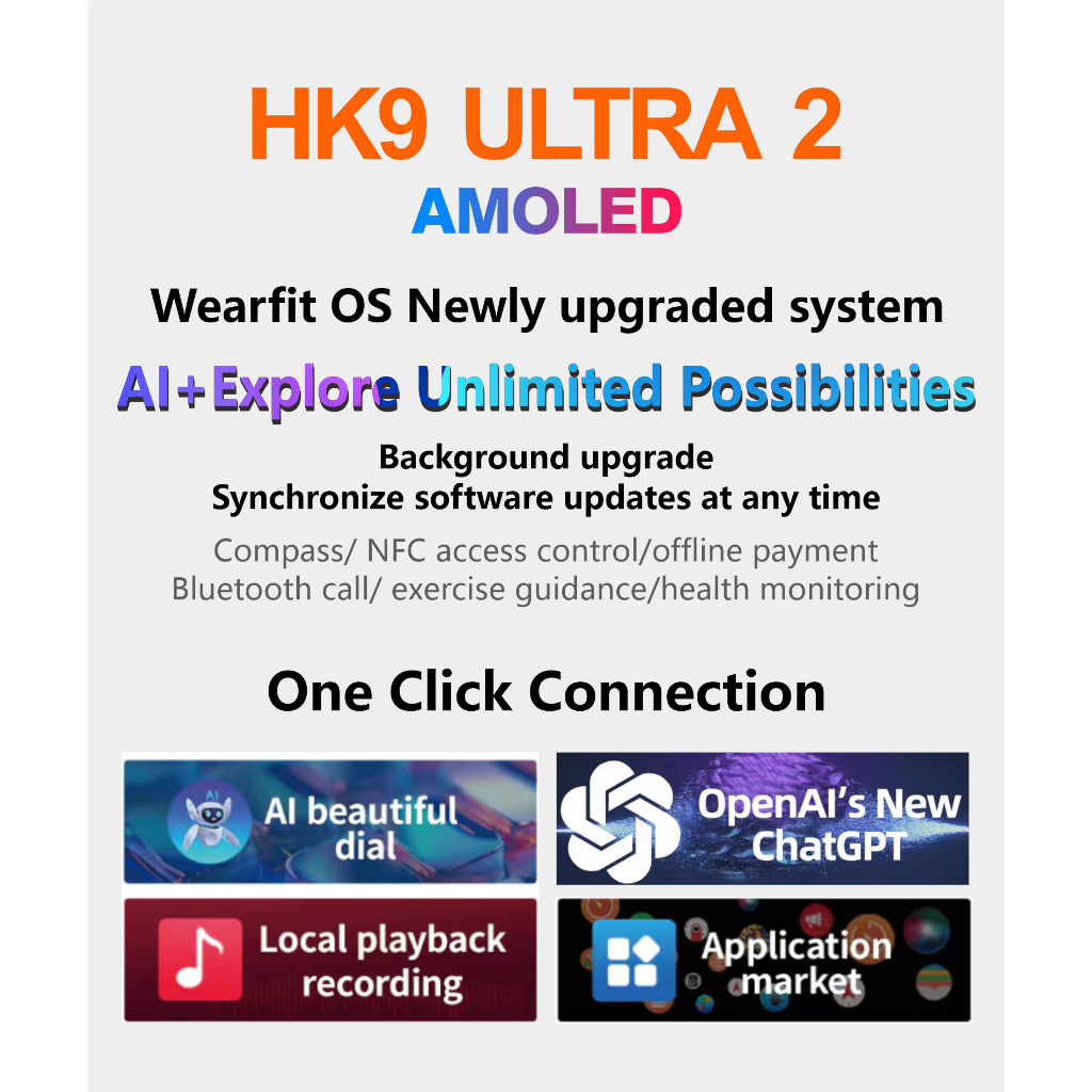 ساعت هوشمند مدل HK9 Ultra 2