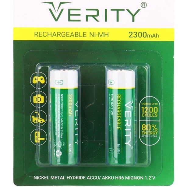 باتری قلمی شارژی VERITY 2300MAH