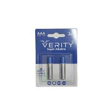 باتری نیم قلمی2تایی LR3 ALKALINE VERITY