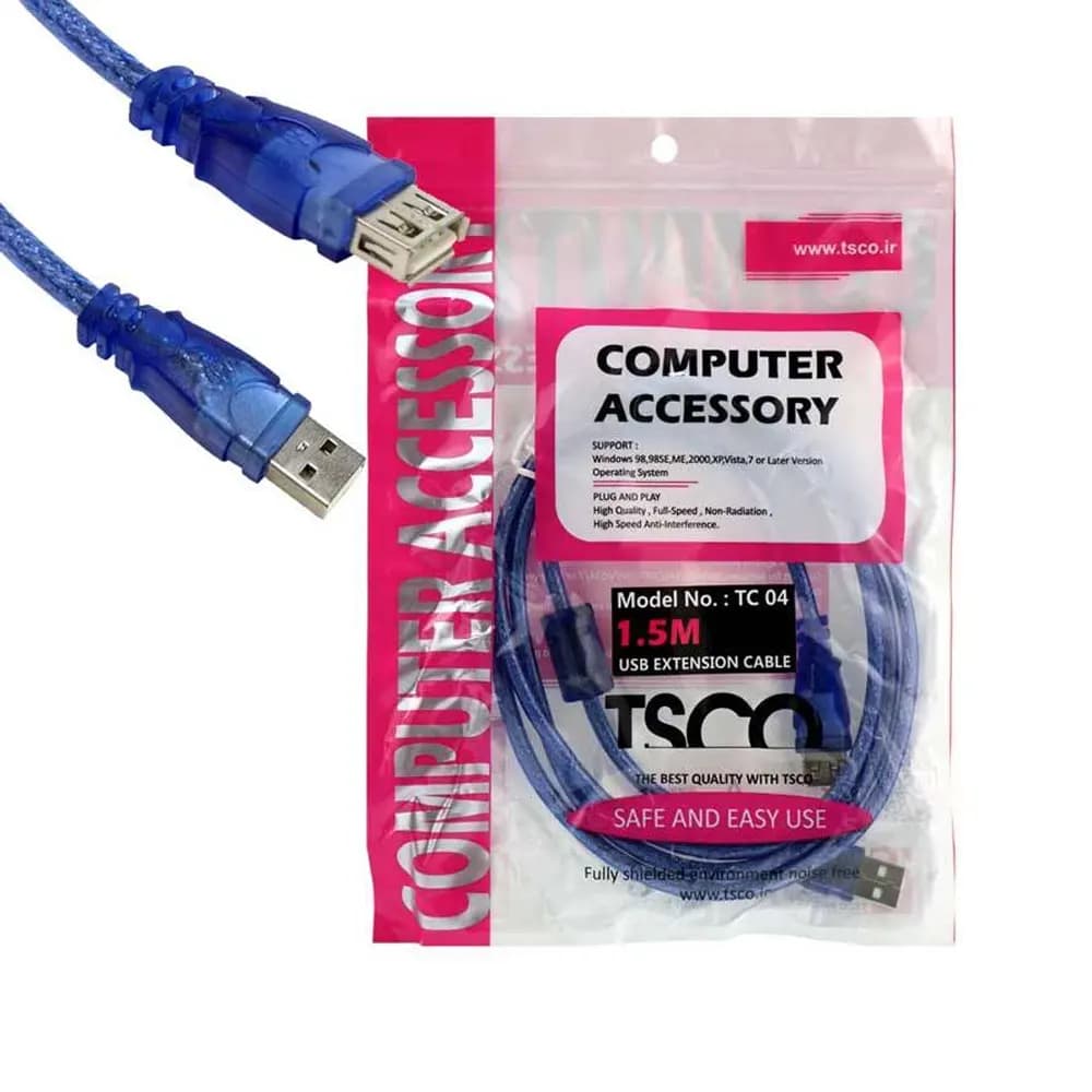 کابل افزایش USB تسکو TC04